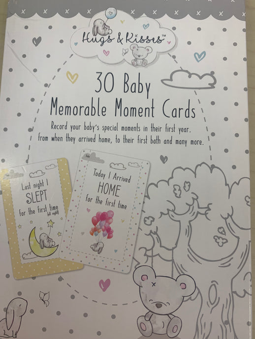 Baby memorable moment cards 30 pack