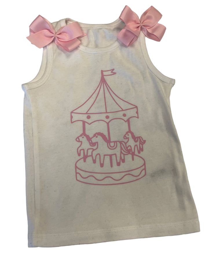 Custom made carousel vest can be personalised 1-8 years