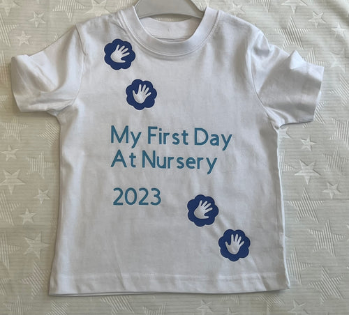 My first day at nursery 2023 personalised more colours will add name