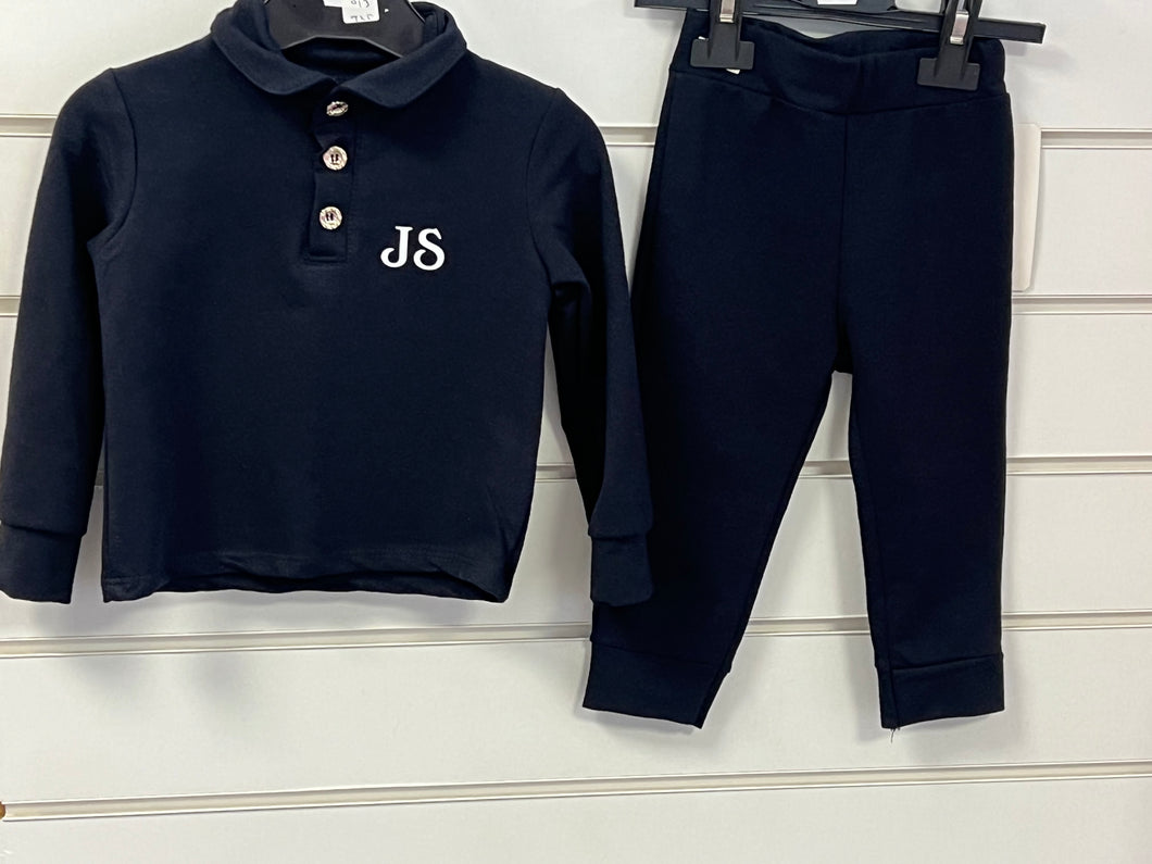 Boys lounge set - Navy can be personalised