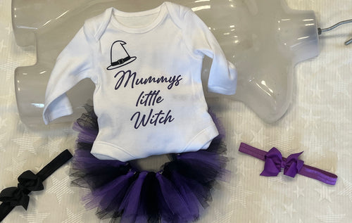 Mummy’s little witch tutu set