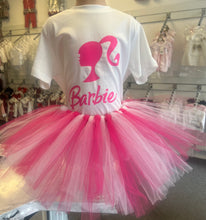 Load image into Gallery viewer, Handmade barbie t shirt and tutu set