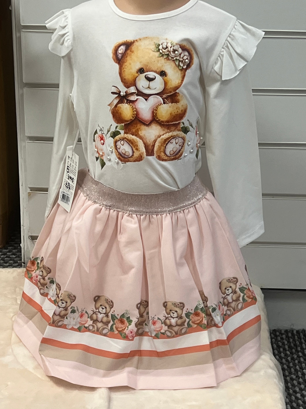 Teddy y skirt set 5-8 years