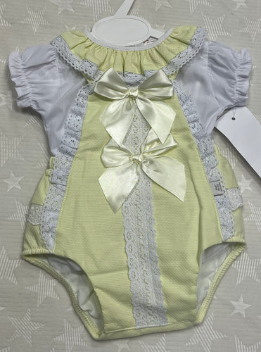 Lemon Spanish romper 3-36 months