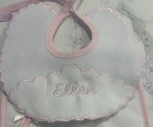 Load image into Gallery viewer, Personalised Spanish bibs with name or initial more colours