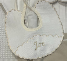 Load image into Gallery viewer, Personalised Spanish bibs with name or initial more colours