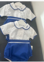Load image into Gallery viewer, 2 piece Spanish jam pant set grey can be personalised
