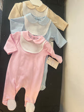 Load image into Gallery viewer, Spanish 100% cotton baby gros can be personalised more colours