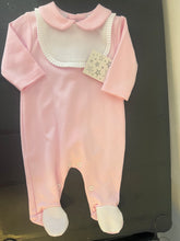 Load image into Gallery viewer, Spanish 100% cotton baby gros can be personalised more colours