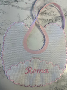 Personalised Spanish bibs with name or initial more colours