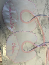 Load image into Gallery viewer, Personalised Spanish bibs with name or initial more colours