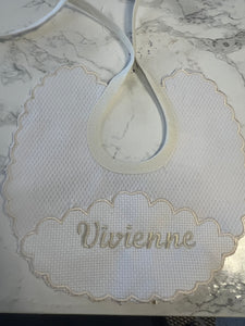 Personalised Spanish bibs with name or initial more colours