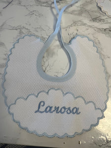 Personalised Spanish bibs with name or initial more colours