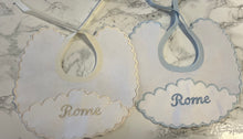 Load image into Gallery viewer, Personalised Spanish bibs with name or initial more colours