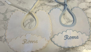 Personalised Spanish bibs with name or initial more colours