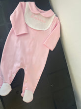 Load image into Gallery viewer, Spanish 100% cotton baby gros can be personalised more colours
