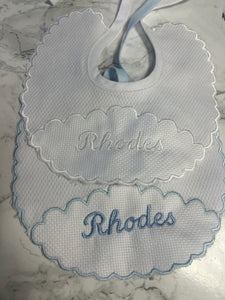 Personalised Spanish bibs with name or initial more colours