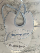 Load image into Gallery viewer, Personalised Spanish bibs with name or initial more colours