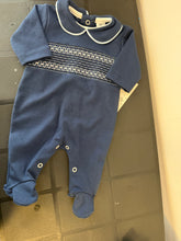 Load image into Gallery viewer, 100% cotton smocked baby gro can be personalised