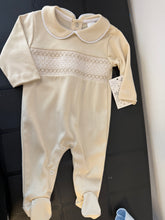 Load image into Gallery viewer, 100% cotton smocked baby gro can be personalised