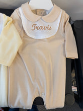 Load image into Gallery viewer, Spanish 100% cotton baby gros can be personalised more colours