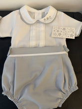 Load image into Gallery viewer, 2 piece Spanish jam pant set grey can be personalised