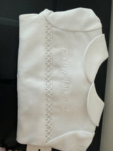 Load image into Gallery viewer, Spanish cotton baby gro white can be personalised