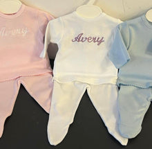 Load image into Gallery viewer, 2 piece set with bear and personalisation more colours