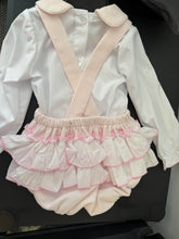 Load image into Gallery viewer, Wee me frilly romper pink