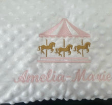 Load image into Gallery viewer, Personalised carousel blanket more colours