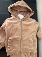 Load image into Gallery viewer, 3 piece velour princess tracksuit