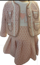 Load image into Gallery viewer, Girls 3 piece skirt set 2-8 years pink