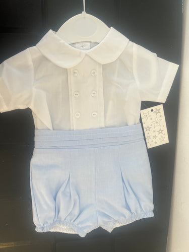 Blue Spanish short set