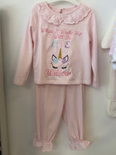 Load image into Gallery viewer, Personalised unicorn birthday eve pyjamas