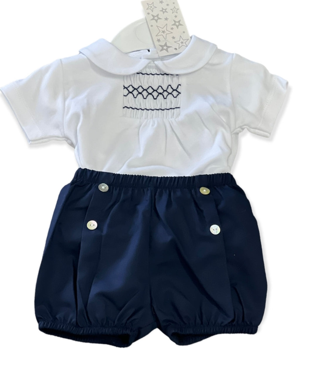 Navy short set