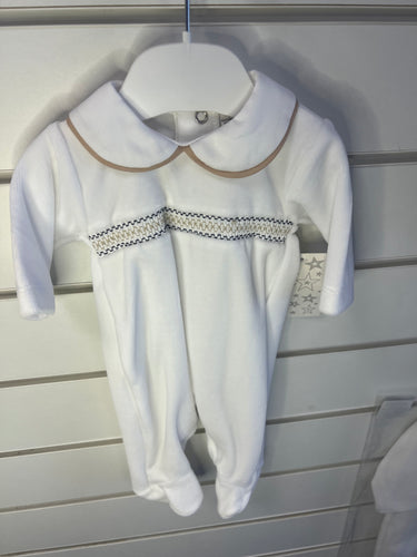 Velour baby gro