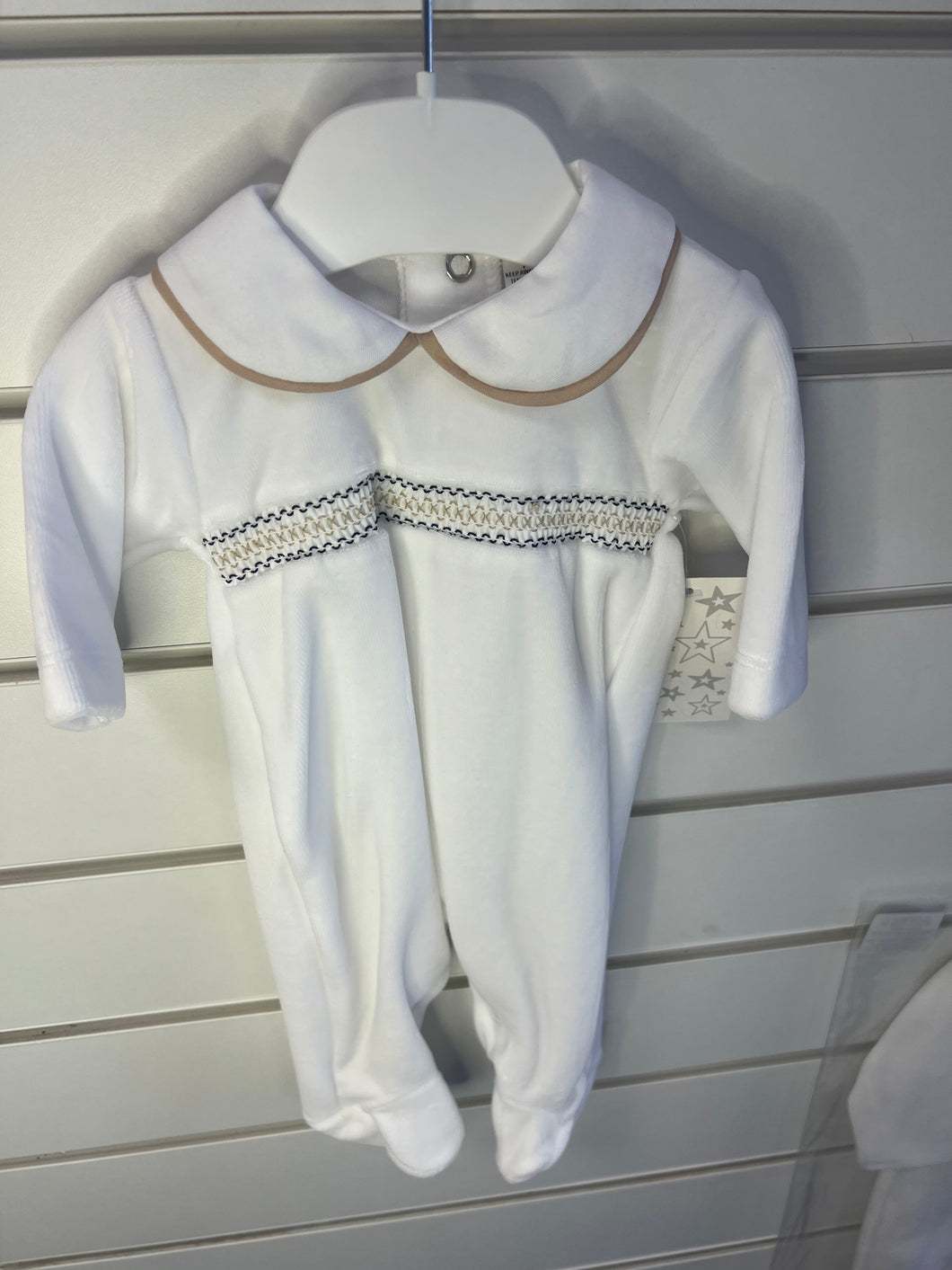 Velour baby gro