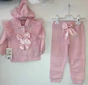 Neon kids 2 piece legging hooded tracksuit set 1-8 years