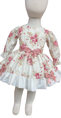 Floral bow dress 3 months - 4 years