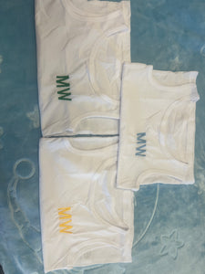 Personalised initial vests 1-10 years