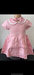 Smocked dress knickers and headband newborn - 6 years