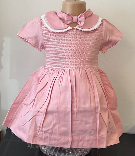 Smocked dress knickers and headband newborn - 6 years
