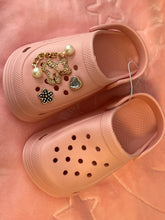 Load image into Gallery viewer, Pink crocs with charms