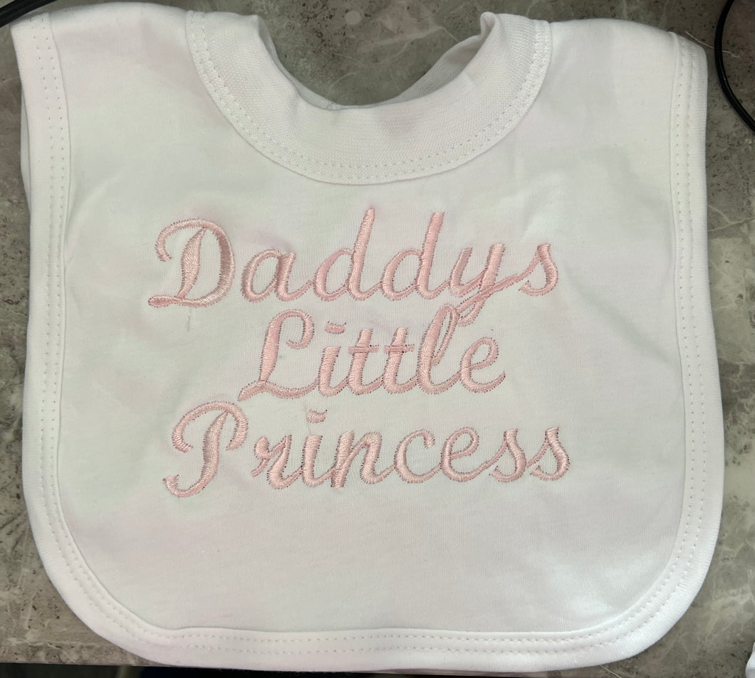 Daddys little princess bib