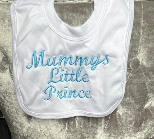 Mummys little prince bib