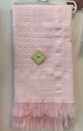 Pink shawl can be personalised