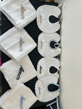 Load image into Gallery viewer, Personalsied Spanish bib and muslin set