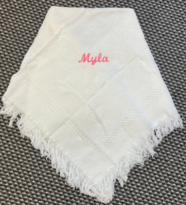 shawl can be personalised