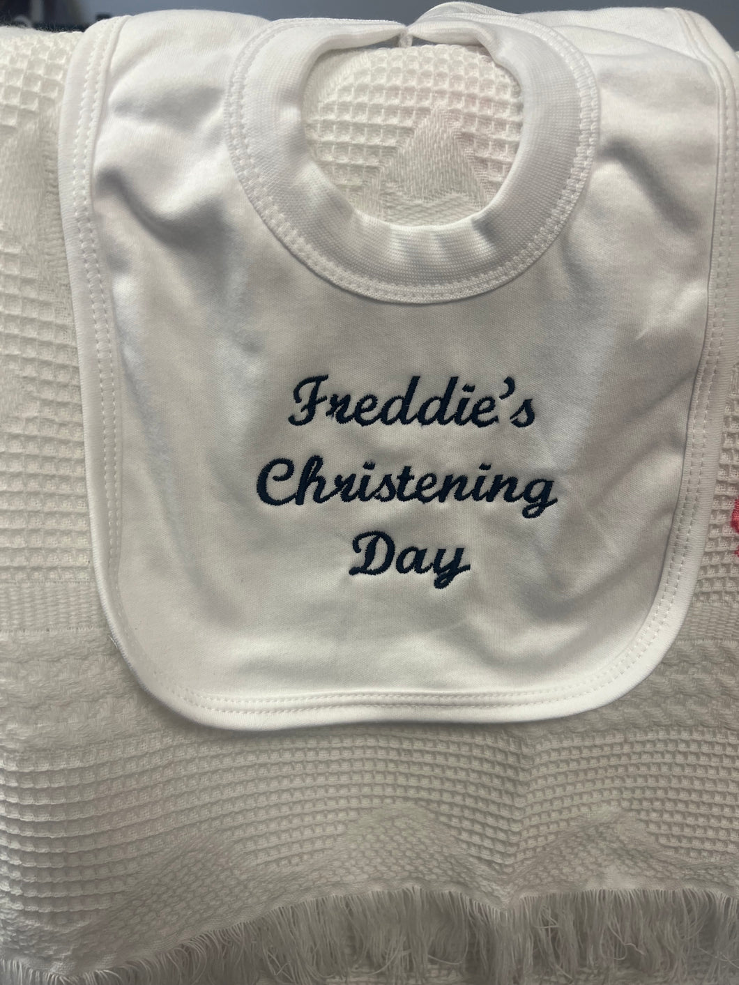 Personalised Christening Day bib