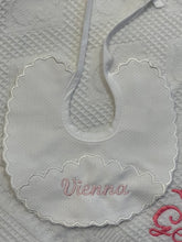 Load image into Gallery viewer, Personalised Spanish bibs with name or initial more colours